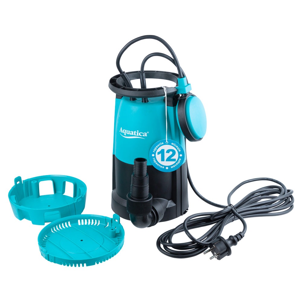 Насос Aquatica дренажний садовий 3в1 0.5кВт Hmax 6.1 м Qmax 210л/хв XKJa500E