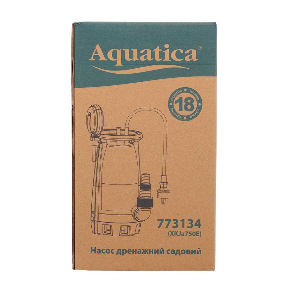 Насос Aquatica дренажний садовий 3в1 0.75кВт Hmax 8.5 м Qmax 290л/хв XKJa750E