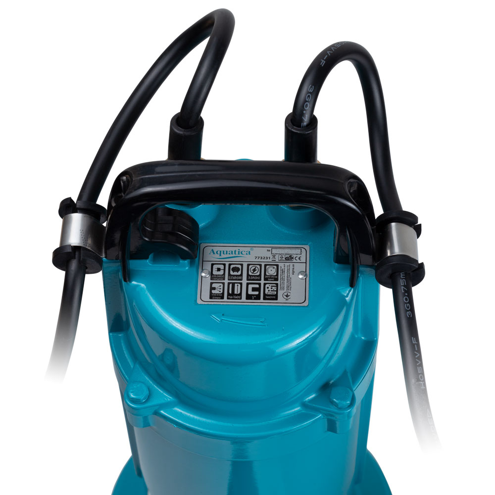 Насос Aquatica дренажний 0.37кВт Hmax 16 м Qmax 150л/хв QDX1.5-16-0.37A