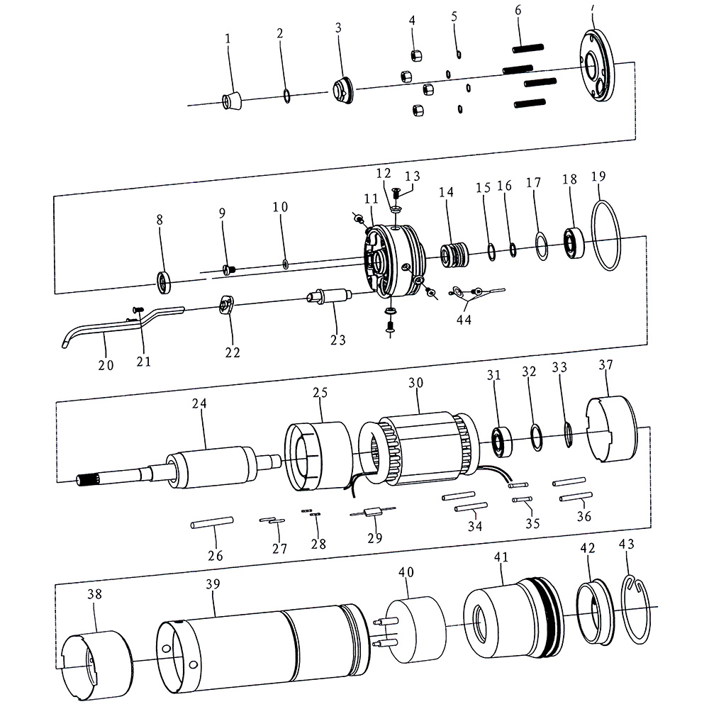 Насос Aquatica відцентровий 1.8кВт H 105(67) м Q 140(100)л/хв Ø102 мм mid 4QJD7-15-1.8