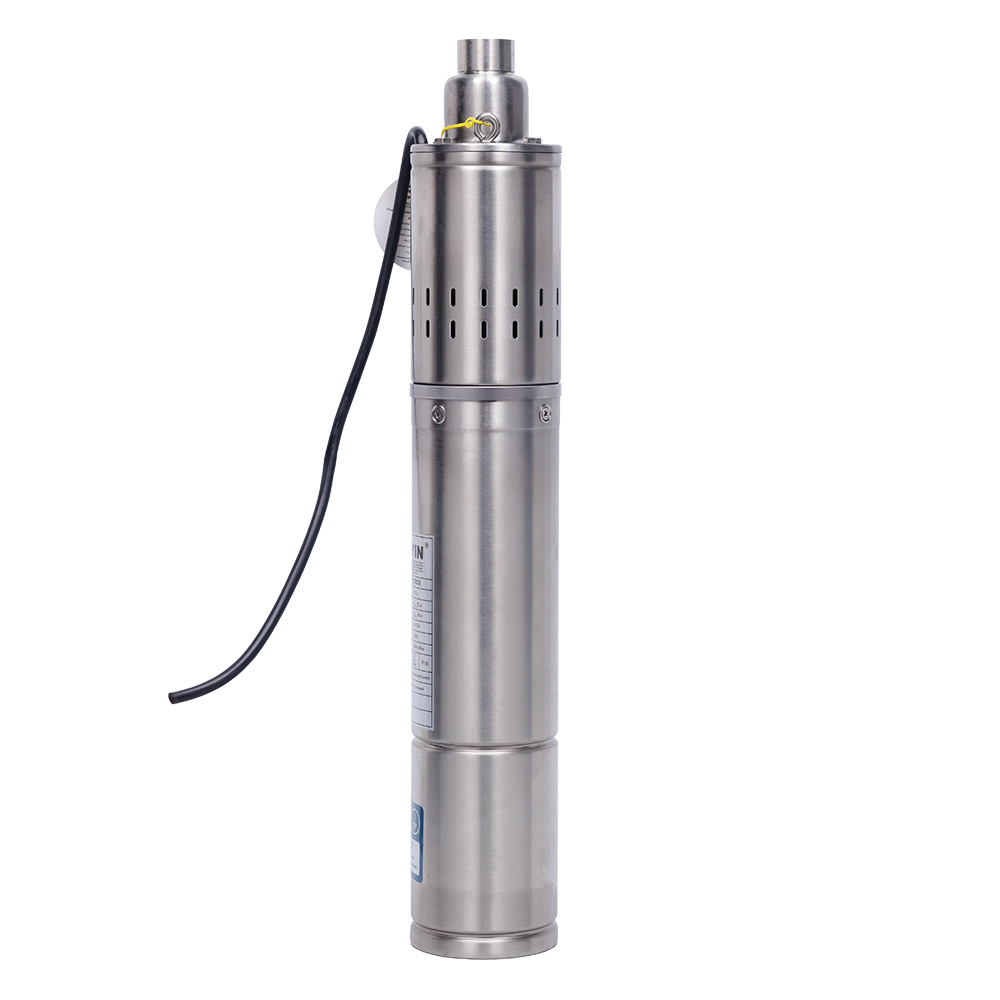 Насос Dongyin шнековий свердловинний 0.5кВт H 107(34) м Q 40(30)л/хв Ø96 мм (Нержавіюча сталь) 4QGD1.8-50-0.5