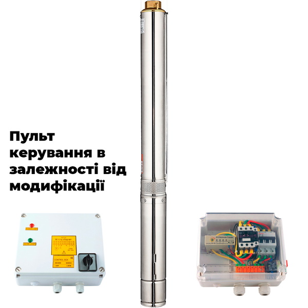 Насос Dongyin центробежный 380В 3.0кВт H 111(75) м Q 240(165)л/мин Ø102 мм (из 2-х частей) 4SD10/18