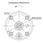 Насос Dongyin відцентровий свердловинний 0.37кВт H 45(36) м Q 80(50)л/хв Ø94 мм 3.5SDm3/8