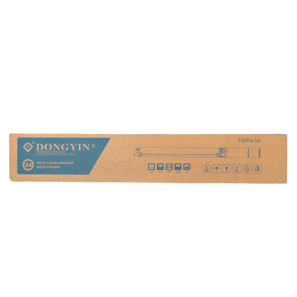 Насос Dongyin центробежный скважинный 1.1кВт H 65 (43) м Q 140(100)л/мин Ø102 мм (кабель 35 м) 4SDM6/9