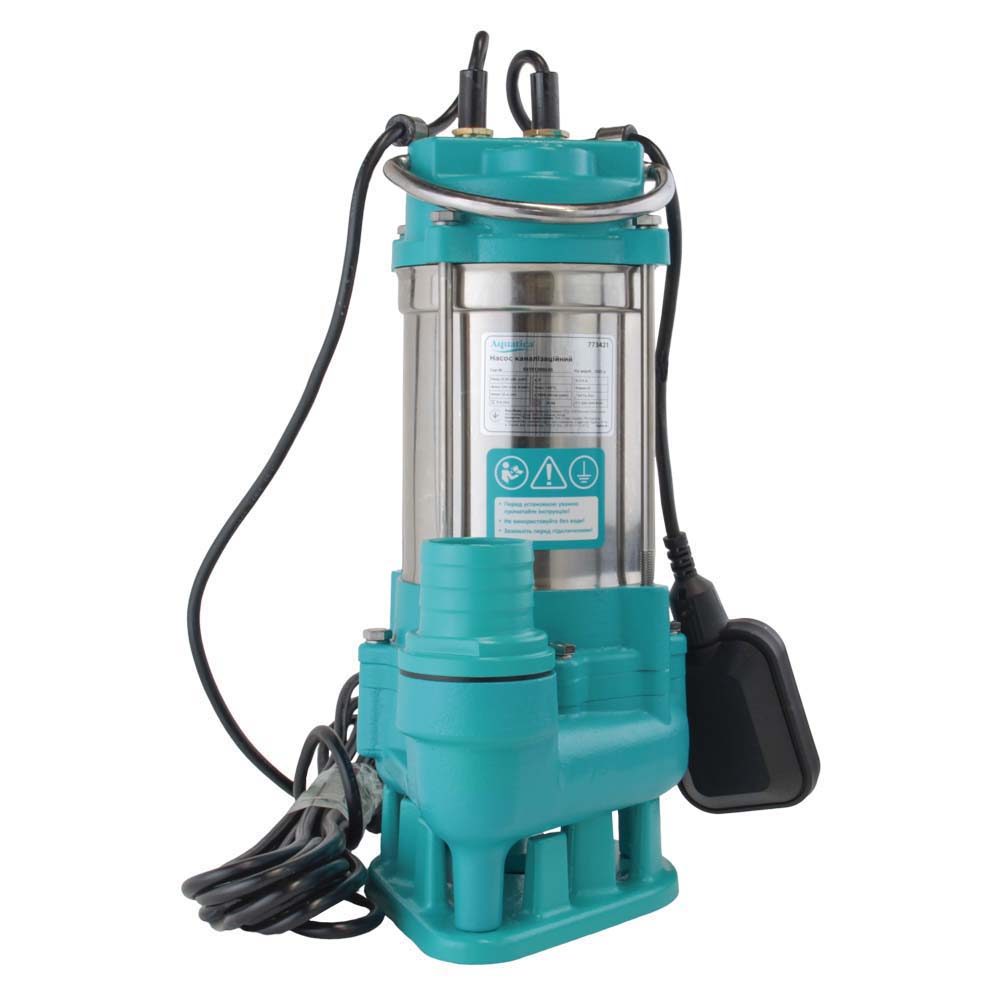 Насос каналізаційний Aquatica 0.55кВт Hmax 12 м Qmax 242л/хв (нержавіюча сталь)
