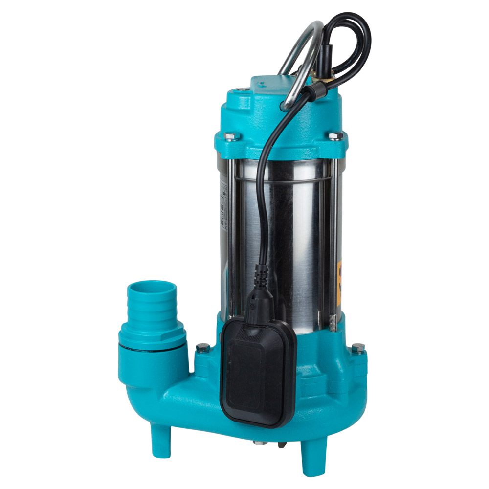 Насос канализационный Aquatica 0.75кВт Hmax 12 м Qmax 225л/мин с ножом (нержавеющая сталь)
