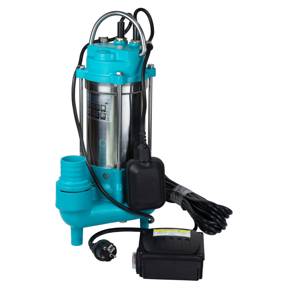 Насос каналізаційний Aquatica 0.75кВт Hmax 12 м Qmax 225л/хв з ножем (нержавіюча сталь)