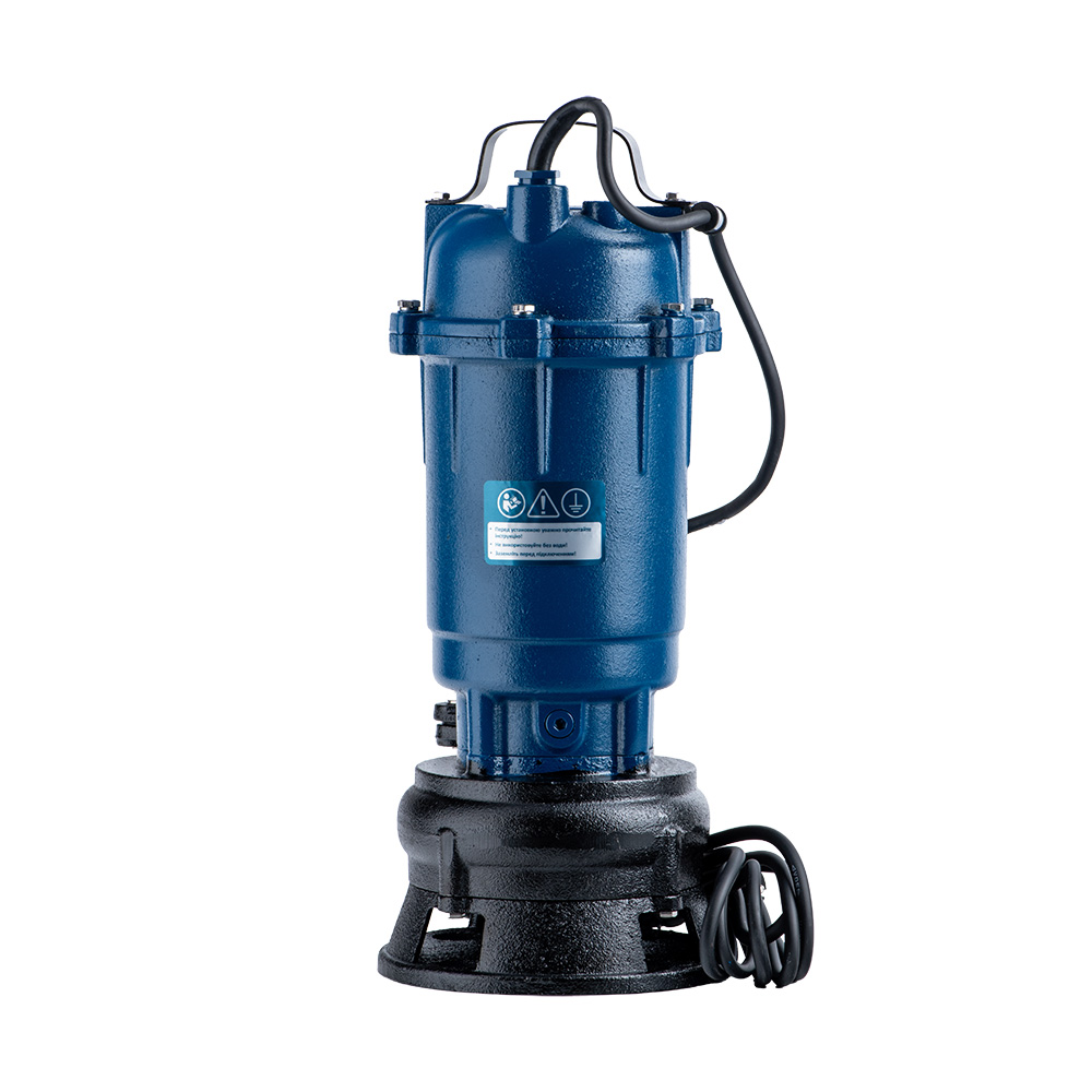 Насос канализационный Wetron 1.1кВт Hmax 10 м Qmax 200л/мин без поплавка WQD10-8-0.55
