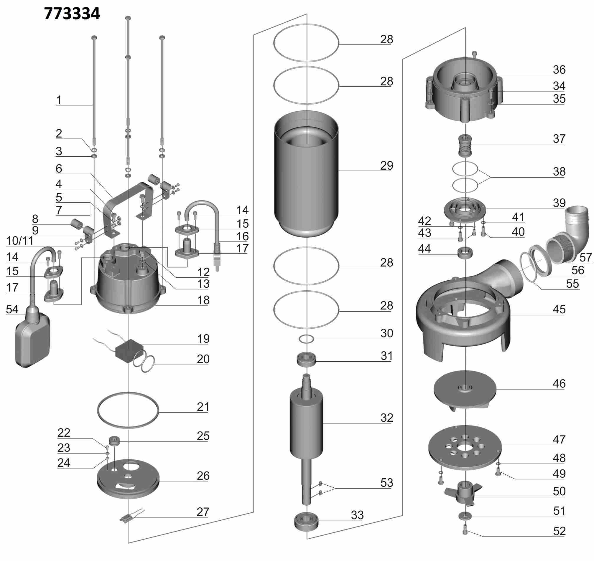 Насос каналізаційний Aquatica 1.8кВт Hmax 10 м Qmax 400л/хв (з ножем)