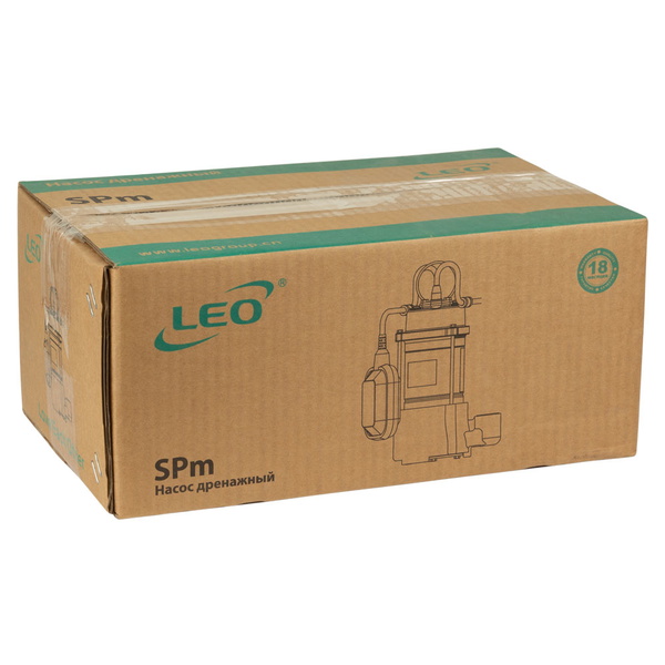 Насос Leo дренажний садовий 0.37кВт Hmax 42 м Qmax 35л/хв SPm37A