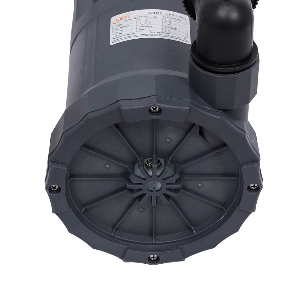 Насос Leo дренажний садовий 0.3кВт Hmax 7 м Qmax 166л/хв (част. до 5 мм)