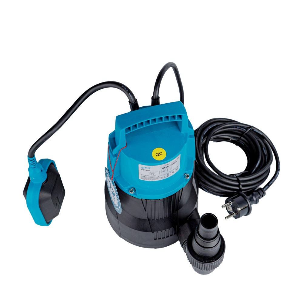 Насос Leo дренажний садовий 0.4кВт Hmax 6 м Qmax 150л/хв AKS-401PH