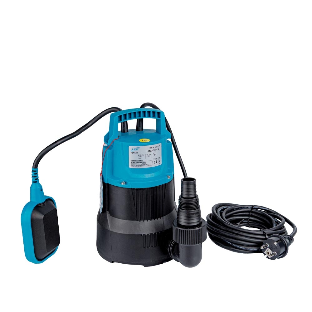 Насос Leo дренажний садовий 0.4кВт Hmax 6 м Qmax 150л/хв AKS-401PH