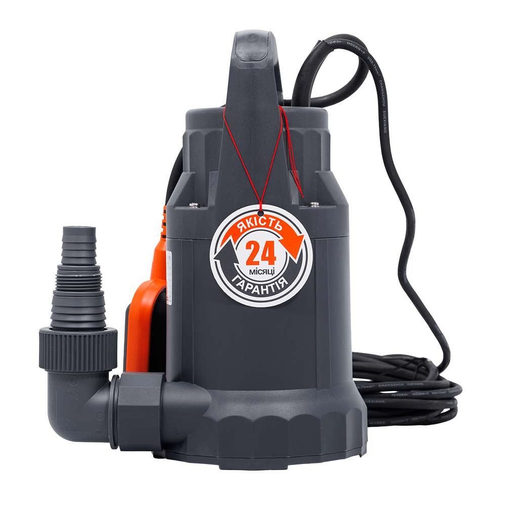Насос Leo дренажний садовий 0.55кВт Hmax 9 м Qmax 233л/хв (част. до 5 мм)