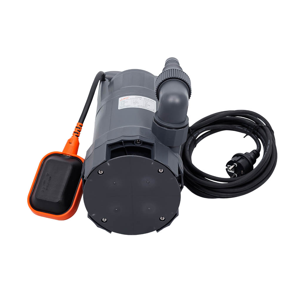Насос Leo дренажний садовий 0.75кВт Hmax 9 м Qmax 300л/хв (част. до 35 мм)