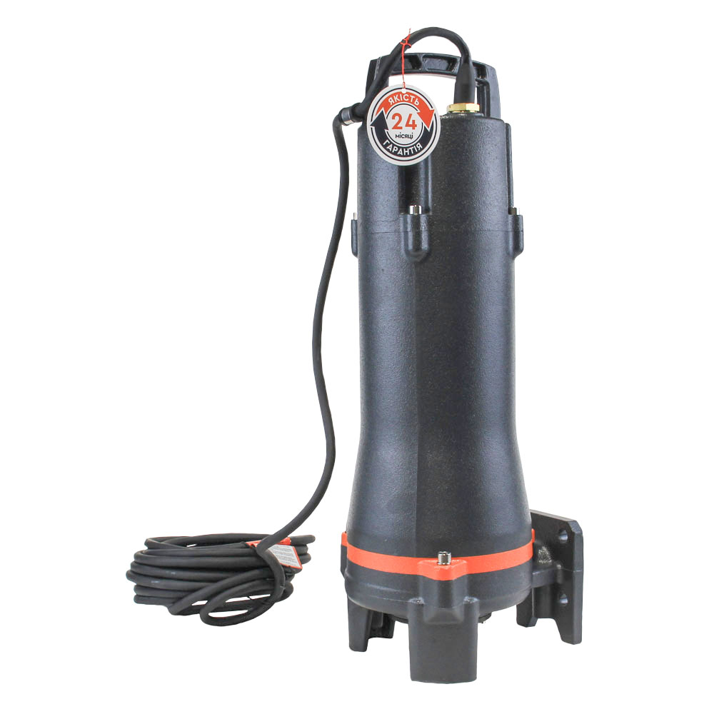 Насос Leo каналізаційний 380В 1.5кВт Hmax 23.2 м Qmax 170 л/хв (з ріжучим механізмом) 3.0 32SWP3.6-23-1.5L/QG