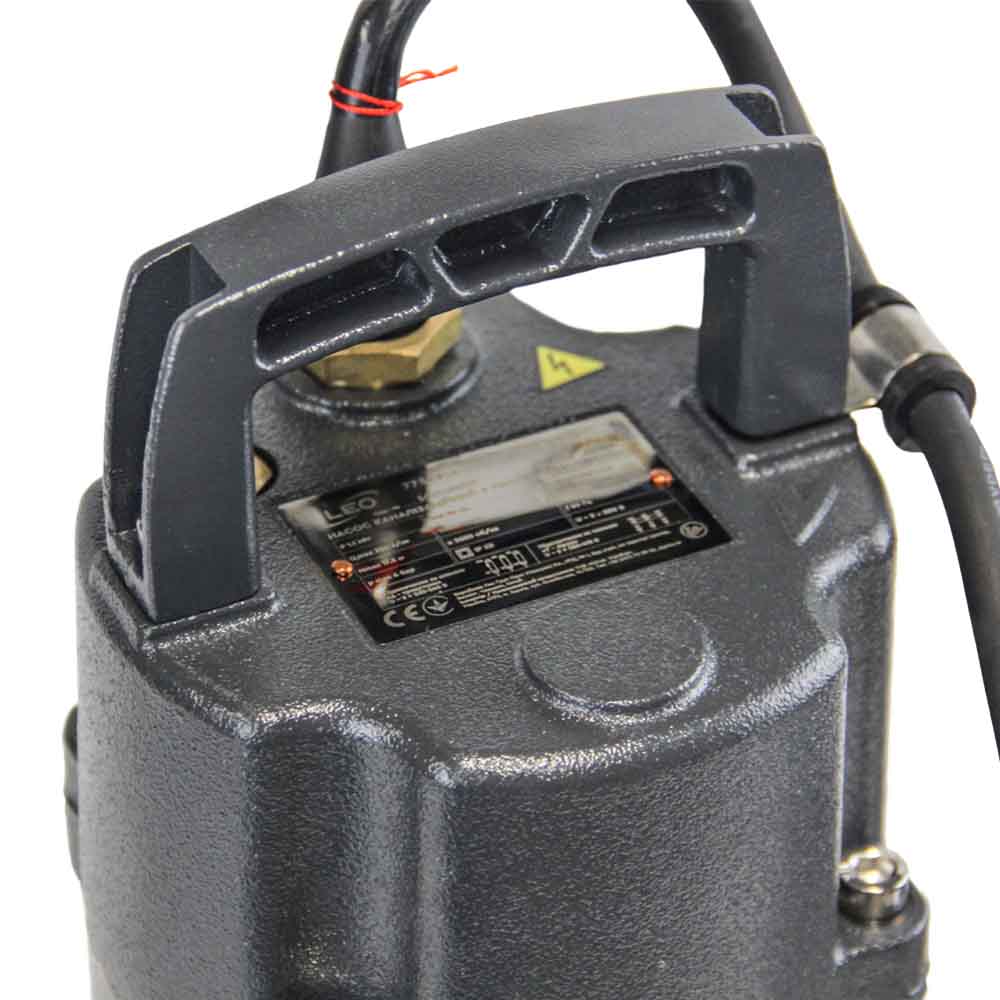 Насос Leo каналізаційний 380В 2.2кВт Hmax 23 м Qmax 380 л/хв (з ріжучим механізмом) 3.0 50SWP12-19-2.2L/QG