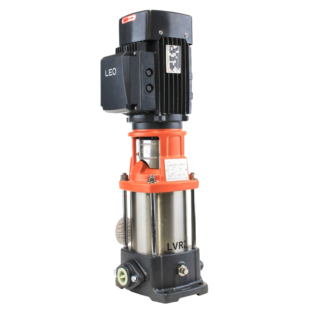 Насос Leo відцентровий багатоступінчастий вертикальний 380В 1.5кВт H 134(112) м Q 58(33) л/хв нерж 3.0 innovation LVR2-15