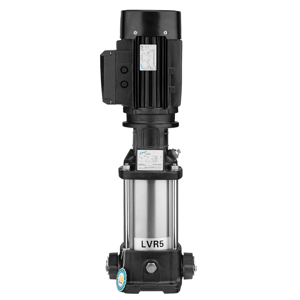 Насос Leo відцентровий багатоступінчастий вертикальний 380В 1.5кВт H 65(53) м Q 142(83) л/хв нерж 3.0 innovation LVR5-10