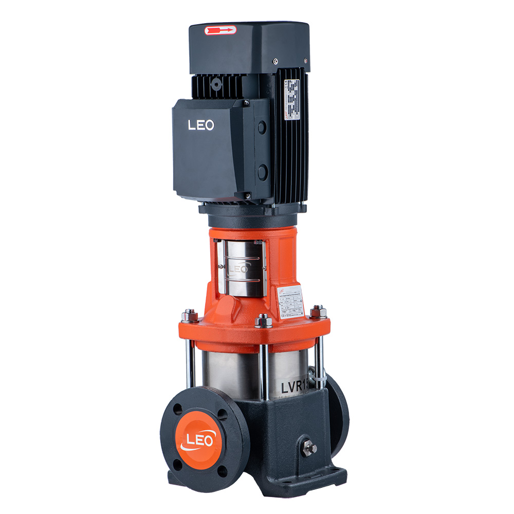 Насос Leo відцентровий багатоступінчастий вертикальний 380В 15кВт H 231(205) м Q 392(250) л/хв нерж 3.0 LVR15-17