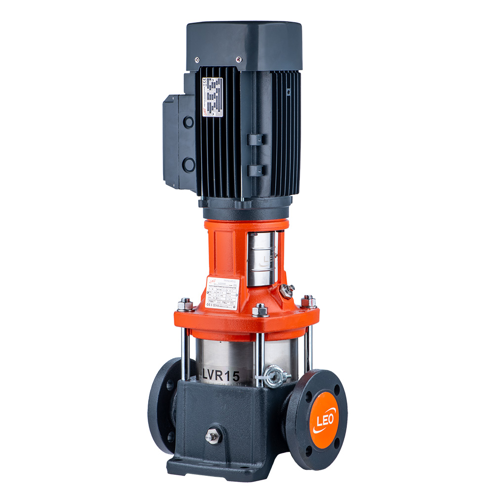 Насос Leo відцентровий багатоступінчастий вертикальний 380В 15кВт H 231(205) м Q 392(250) л/хв нерж 3.0 LVR15-17