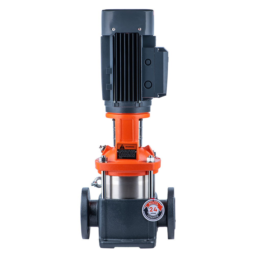 Насос Leo відцентровий багатоступінчастий вертикальний 380В 4кВт H 55(47) м Q 392(250) л/хв нерж 3.0 innovation LVR15-4