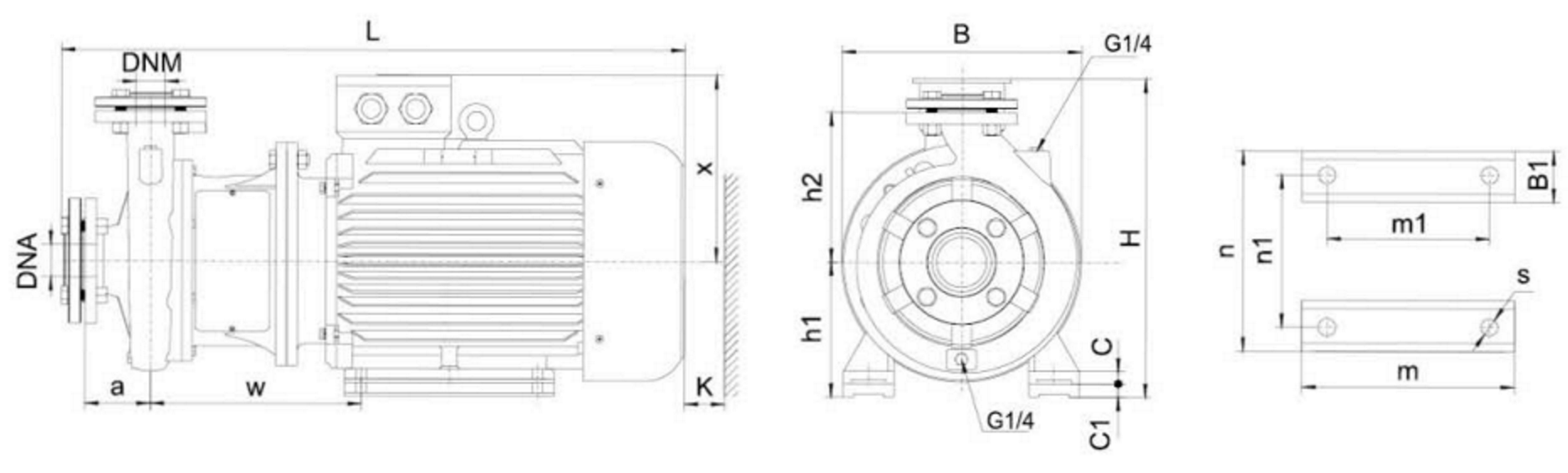 Насос Leo відцентровий горизонтальний 380В 9.2кВт H 50.5(42) м Q 1200(833) л/хв 3.0 XST50-200/92