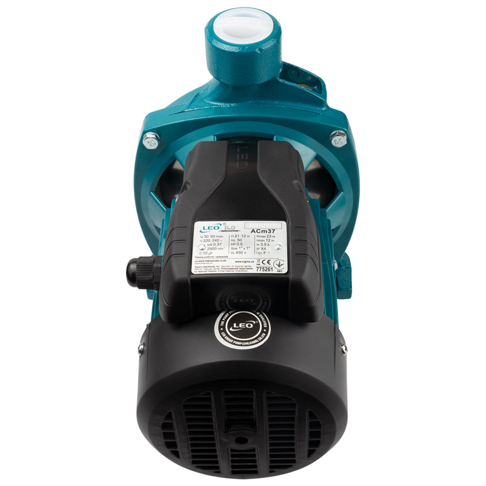 Насос Leo відцентровий 0.37кВт Hmax 23м Qmax 90л/хв 3.0 ACm37
