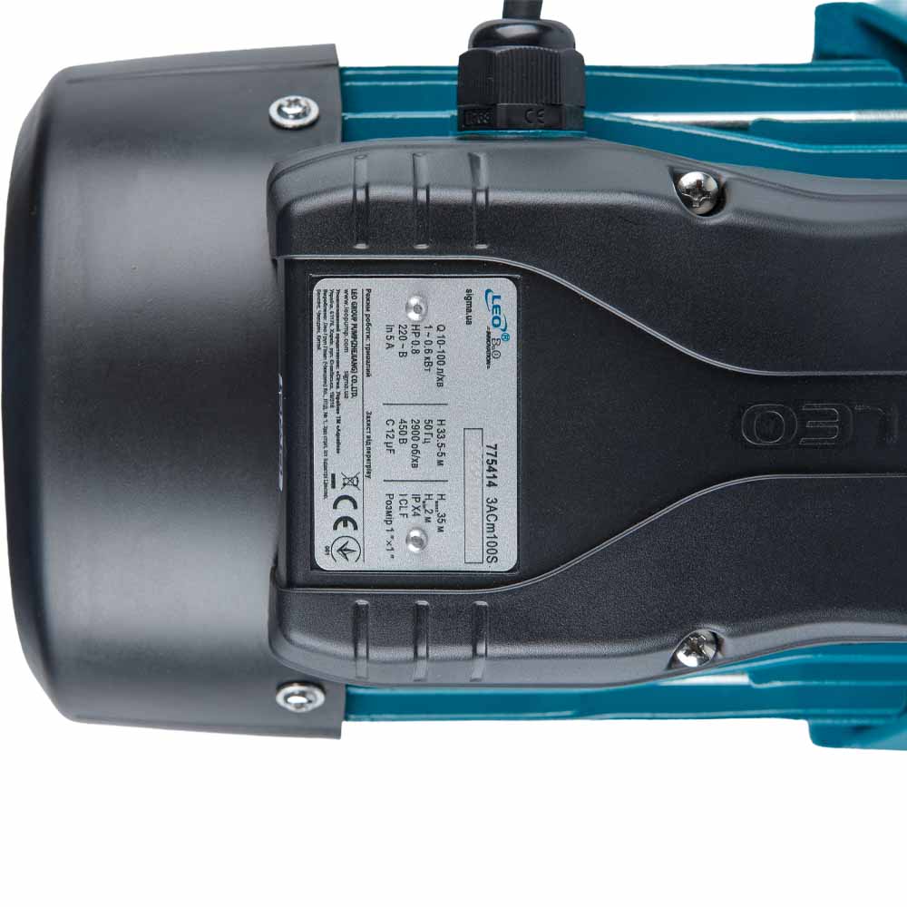 Насос Leo відцентровий багатоступінчастий 0.6кВт Hmax 35м Qmax 100л/хв нерж 3.0 3ACm100S