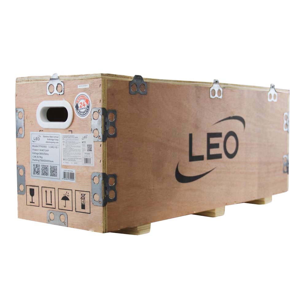 Насос Leo центробежный многоступенчатый вертикальный 380В 2.2кВт H 188(157) м Q 58(33) л/мин нерж 3.0 innovation LVR2-21