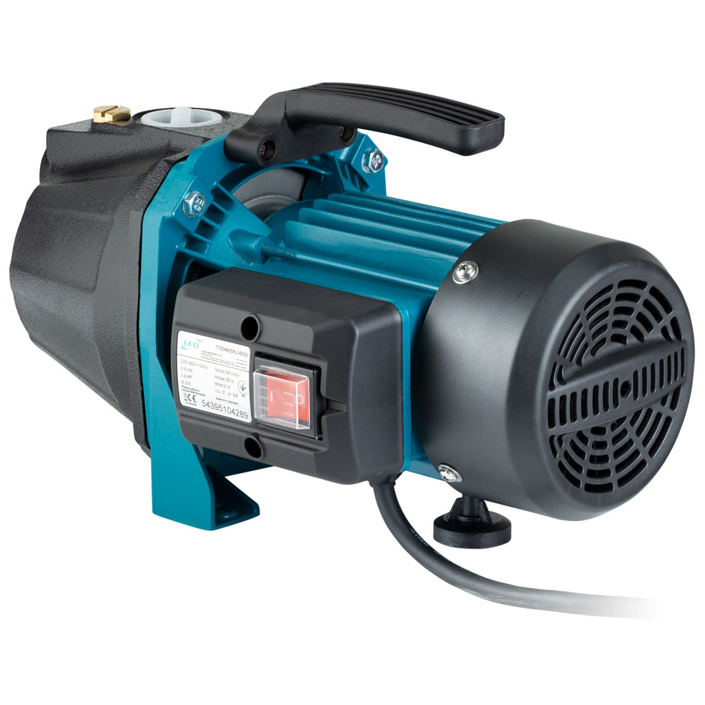 Насос Leo відцентровий самовсмоктуючий 0.8кВт Hmax 38м Qmax 58л/хв EKJ-802I