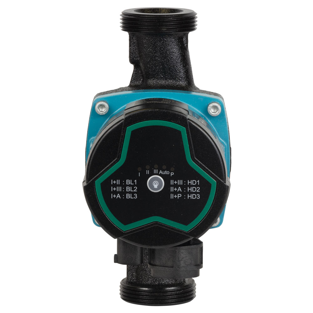 Насос циркуляційний Aquatica енергозберігаючий 5-25Вт Hmax 4м Qmax 47л/хв Ø1 1/2" 130 мм + гайки Ø1" GPA25-4/130 III