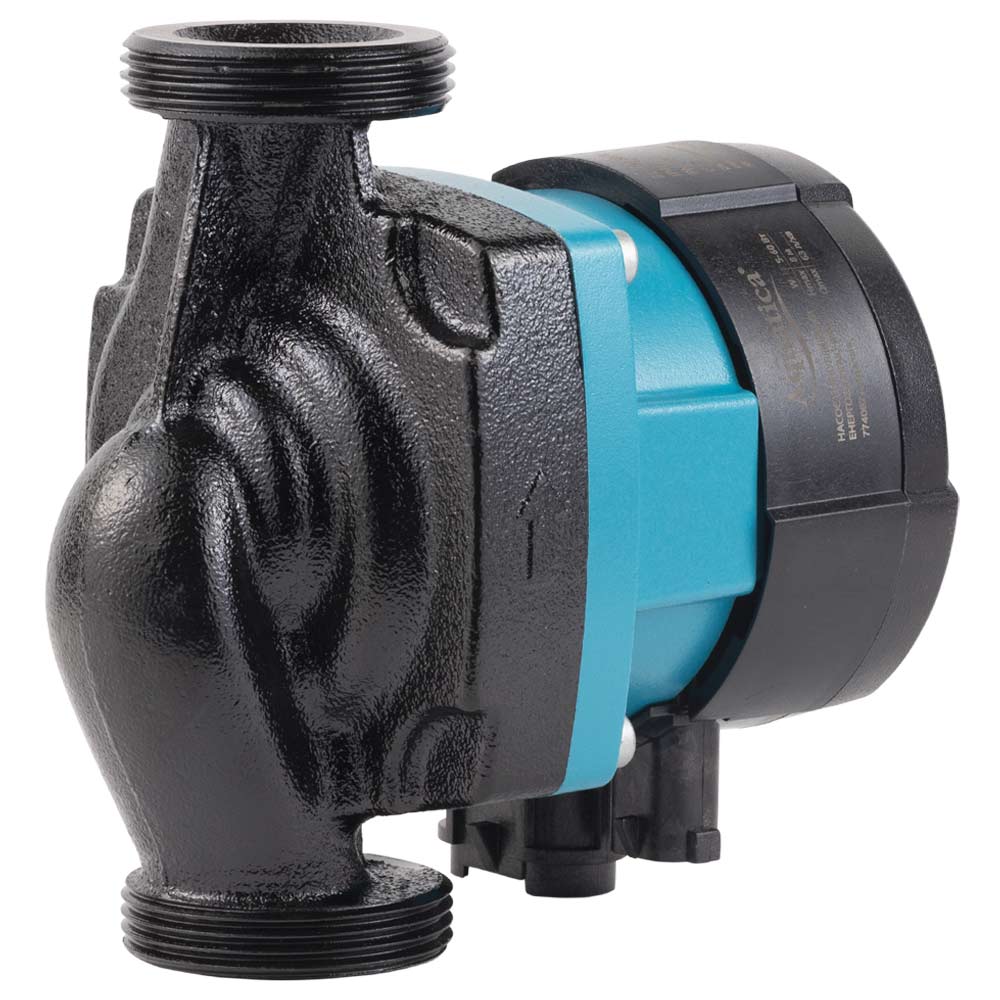 Насос циркуляційний Aquatica енергозберігаючий 5-60Вт Hmax 8м Qmax 63л/хв Ø1 1/2" 130 мм + гайки Ø1" GPA25-8/130 III