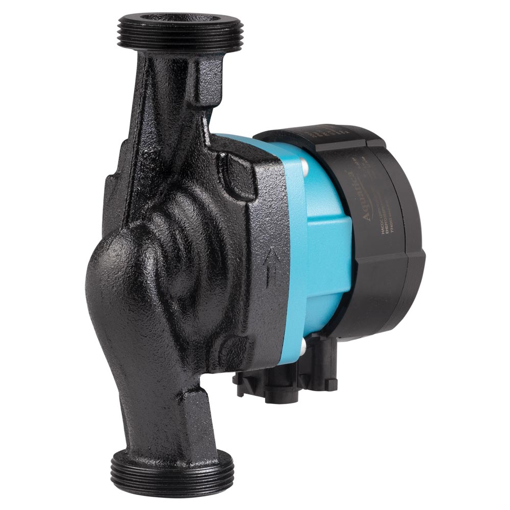 Насос циркуляційний Aquatica енергозберігаючий 5-60Вт Hmax 8м Qmax 63л/хв Ø1 1/2" 180 мм + гайки Ø1" GPA25-8/180 III