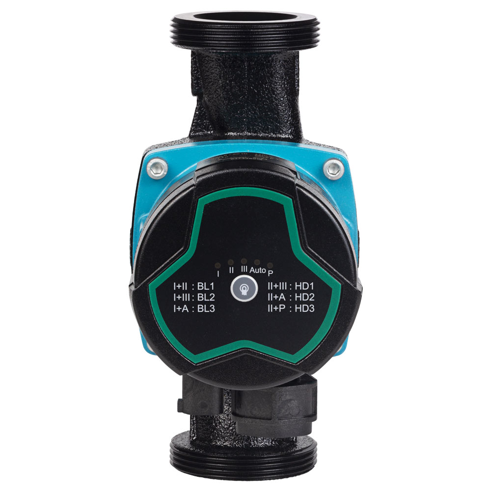 Насос циркуляционный Aquatica энергосберегающий 5-90Вт Hmax 8м Qmax 73л/мин Ø2" 180 мм + гайки Ø1 1/4" GPA32-8/180 III