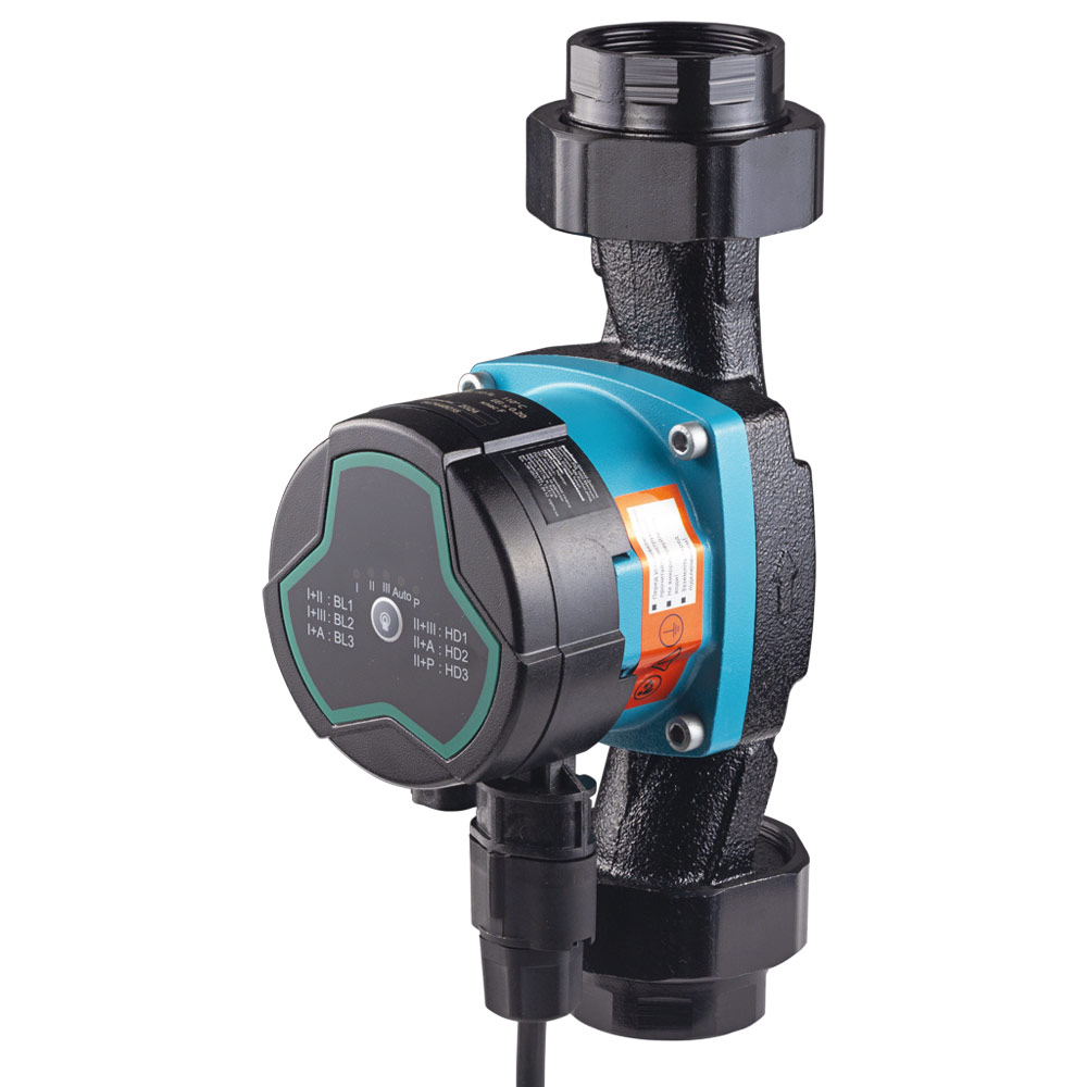 Насос циркуляционный Aquatica энергосберегающий 5-90Вт Hmax 8м Qmax 73л/мин Ø2" 180 мм + гайки Ø1 1/4" GPA32-8/180 III