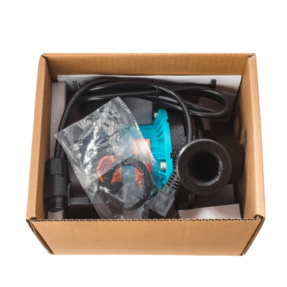 Насос циркуляційний Aquatica енергозберігаючий 6-90Вт Hmax 6м Qmax 92л/хв Ø1 1/2" 180 мм + гайки Ø1" GPA25-6/180 IV