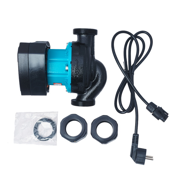 Насос циркуляційний Aquatica енергозберігаючий 8-130Вт Hmax 8м Qmax 133л/хв Ø2" 180 мм + гайки Ø1 1/4" GPA32-8/180 IV