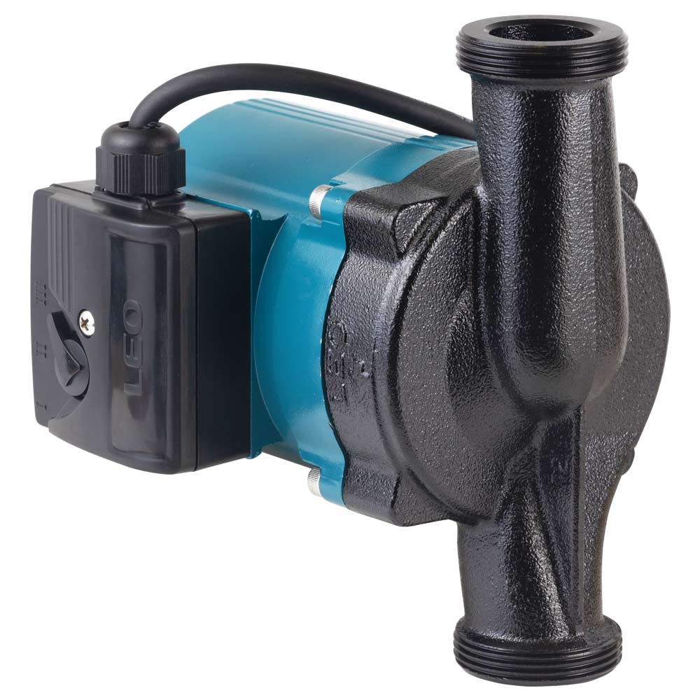 Насос циркуляционный Leo 200Вт Hmax 8м Qmax 120л/мин Ø1 1/2" 180 мм + гайки Ø1" 3.0 LRP25-80/180