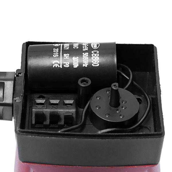 Насос циркуляційний Wetron 75Вт Hmax 4м Qmax 40л/хв Ø1 1/2" 180 мм бордо + гайки Ø1" LР525–4/180В