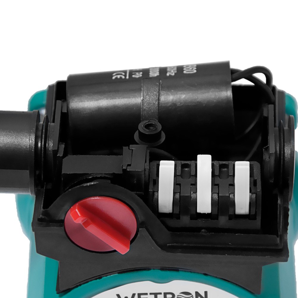 Насос циркуляційний Wetron 75Вт Hmax 4м Qmax 40л/хв Ø1 1/2" 180 мм зел + гайки Ø1" LР525–4/180С