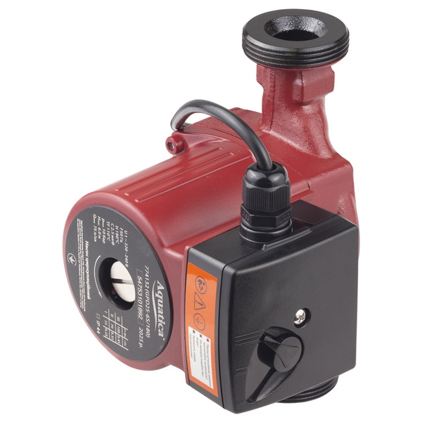 Насос циркуляційний Aquatica 100Вт Hmax 6м Qmax 75л/хв Ø1 1/2" 180 мм + гайки Ø1"