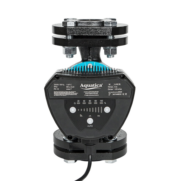 Насос циркуляційний Aquatica енергозберігаючий фланц 6-90Вт Hmax 6м Qmax 125л/хв DN40 220 мм + відповідний фланець GPA40-6F/220 IV