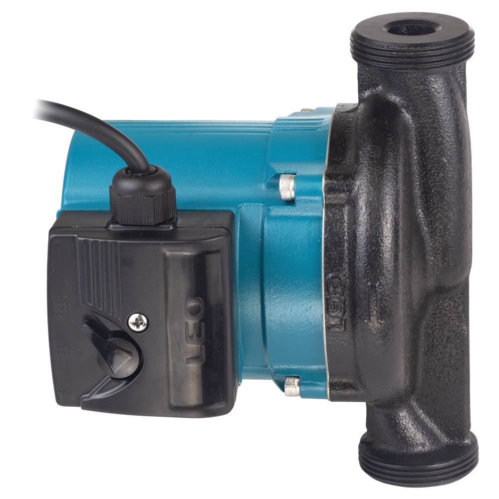 Насос циркуляційний Leo 270Вт Hmax 12м Qmax 65л/хв Ø1 1/2" 180 мм + гайки Ø1" 3.0 LRP25-120/180