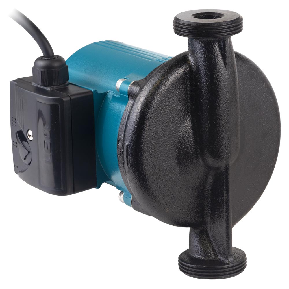 Насос циркуляційний Leo 270Вт Hmax 12м Qmax 65л/хв Ø1 1/2" 180 мм + гайки Ø1" 3.0 LRP25-120/180