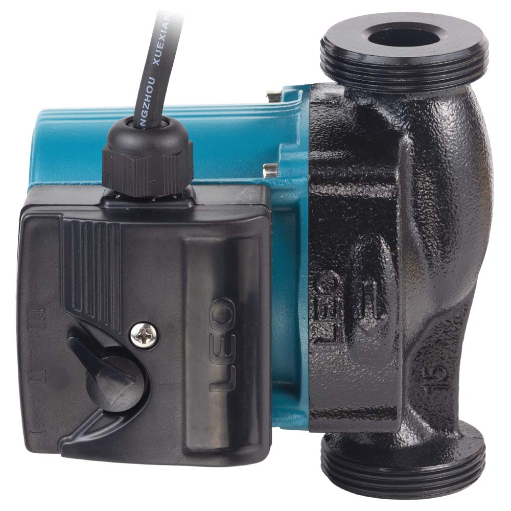 Насос циркуляційний Leo 96Вт Hmax 6м Qmax 58л/хв Ø1 1/2" 130 мм + гайки Ø1" 3.0 LRP25-60/130