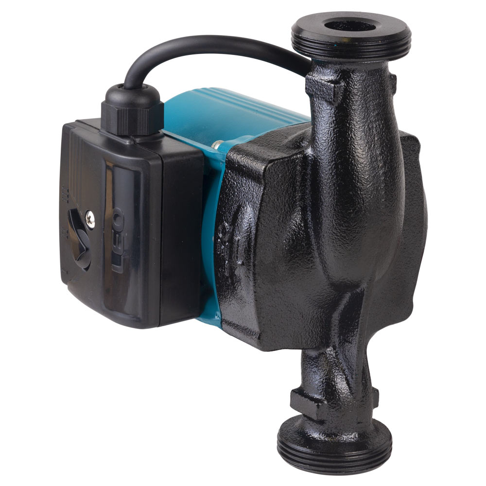 Насос циркуляційний Leo 96Вт Hmax 6м Qmax 66л/хв Ø1 1/2" 180 мм + гайки Ø1" 3.0 LRP25-60/180