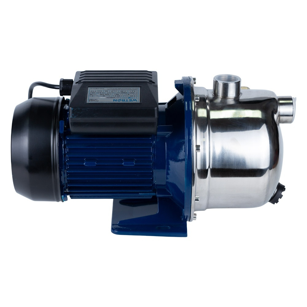 Насос Wetron відцентровий самовсмоктуючий 0.75кВт Hmax 42м Qmax 50л/хв нерж JETS80