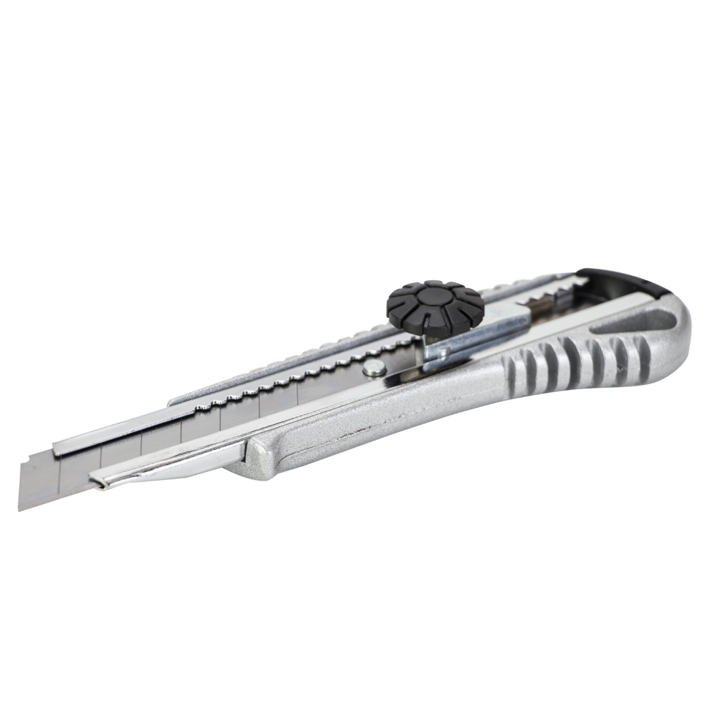 Ніж будівельний Sigma металевий корпус лезо 18 мм гвинтовий замок