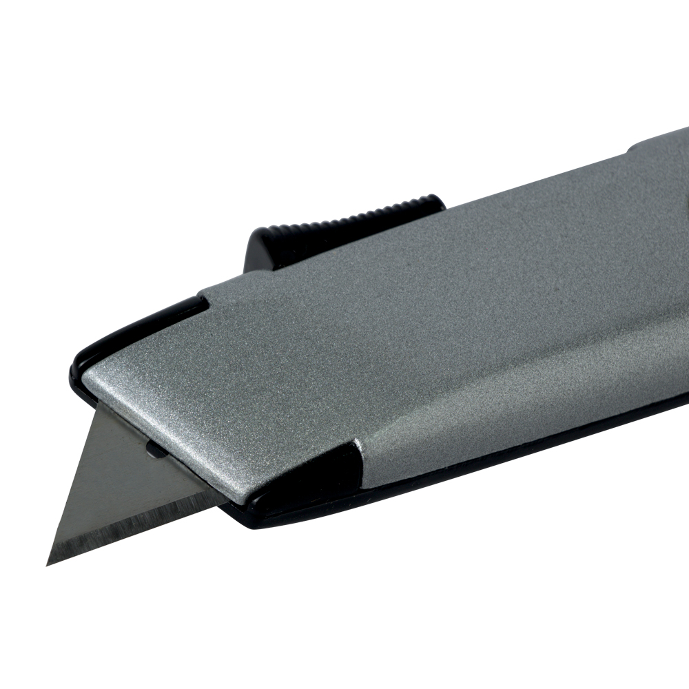 Ніж будівельний Sigma металевий корпус лезо трапеція автовозврата леза